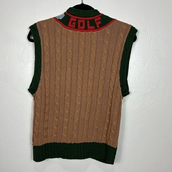 Traditional Trading Company Vintage Cotton Golf Sweater Vest Size L - Picture 2 of 5